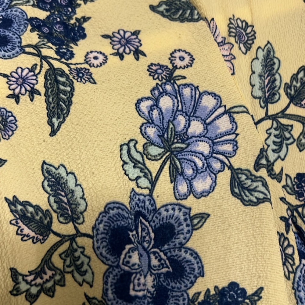 Blue & Yellow Patterned Romper - Picture 2 of 3